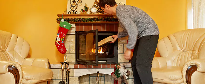 Rusted Metal Fireplace Restoration in Lima, Ohio